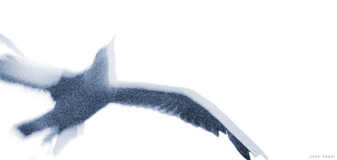 Abstract Gull, an artist's interpretation of a gull in flight.